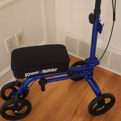 Knee Scooter Walker 8" Wheels Dual Brakes Extra Pad
