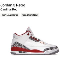 Air Jordan 3 Cardinal 