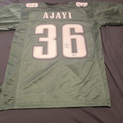 Ajayi singed authenticated Philadelphia Eagles jersey size xl