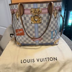 ❤️ LV LOUIS VUITTON LIMITED EDITION SUMMER TRUNKS NEVERFULL MM W/ DUSTBAG❤️