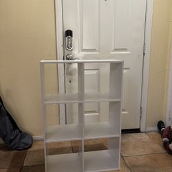 White Cube Storage Shelf 