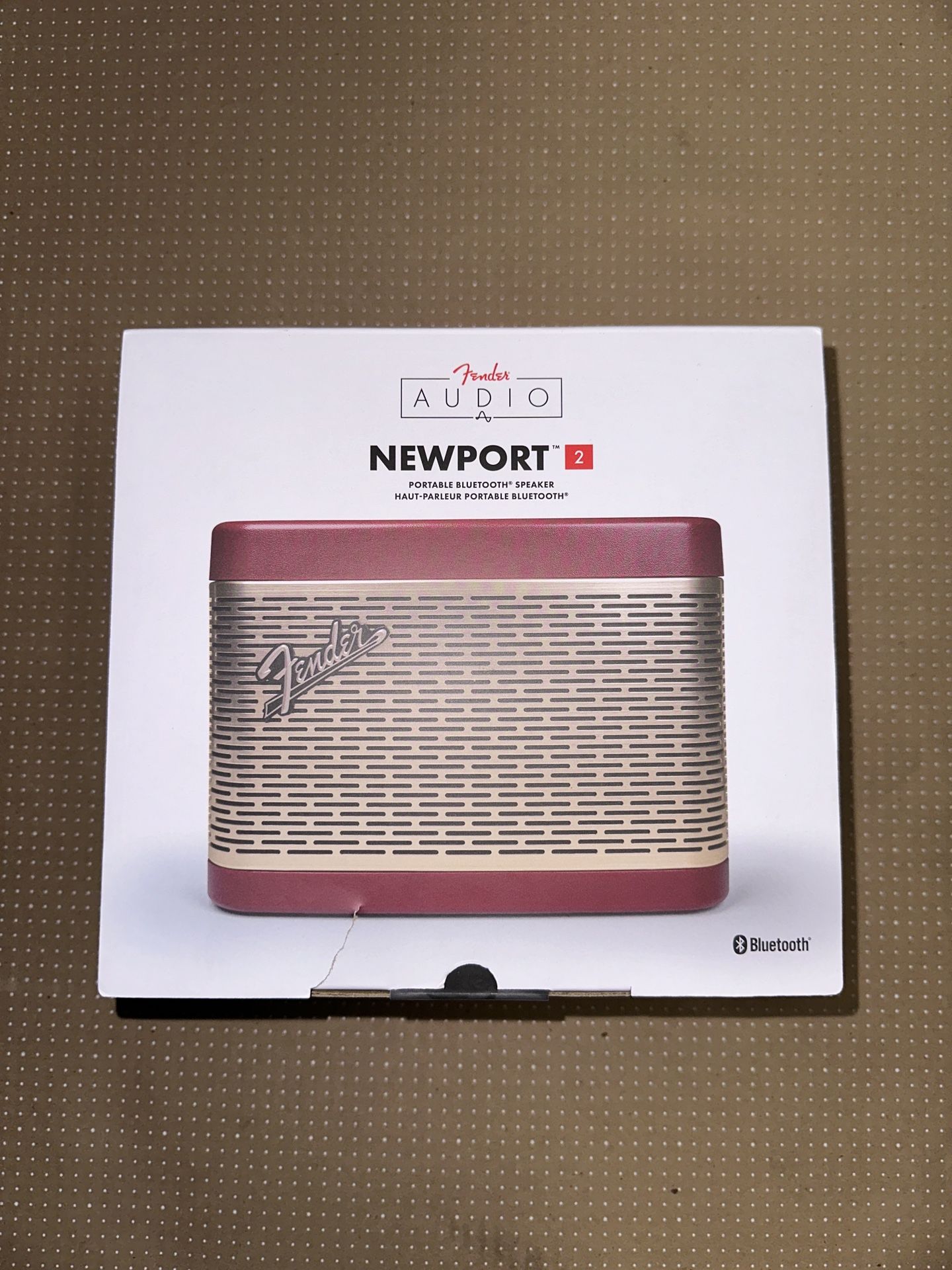 Fender Audio™ Newport 2 Bluetooth Speaker Red Gold Brand New