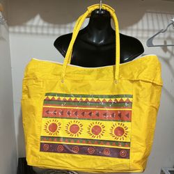 Women’s Yellow Extra Large Tote Bag