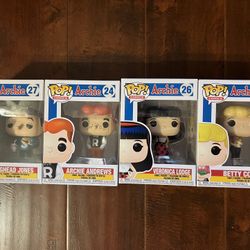 Funko Pop! Archie Comics Set (4-Pack) – Jughead, Archie, Veronica, Betty