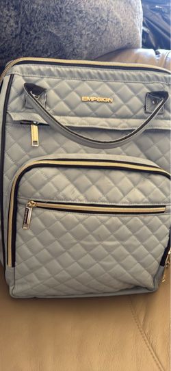 Light blue laptop backpack