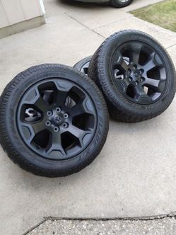 RIMS WHEELS, DODGE RAM 1500 LARAMIE 275/55/20 GOOD CONDITION 6X139.7