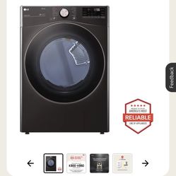 brand new lg gas dryer black