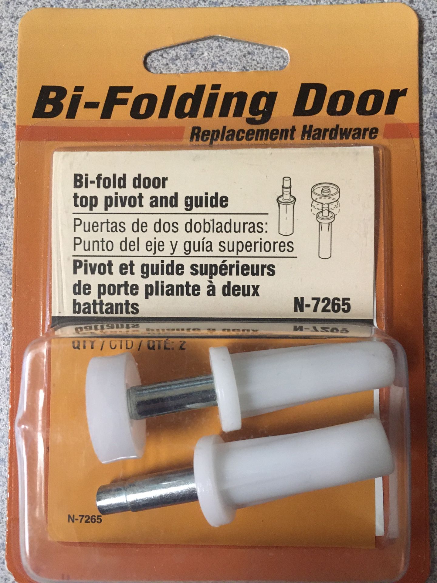 No-Folding Door Top Pivot and Guide