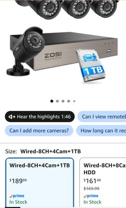 Zosi home security cameras