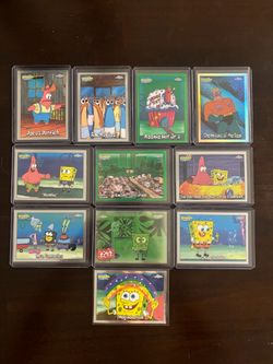 Topps Chrome SpongeBob SquarePants 25th Anniversary Trading Card Lot