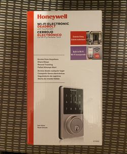 Honeywell Electronic WiFi Deadbolt Lock with Touchscreen Satin Nickel Finish