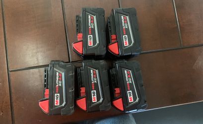 Milwaukee 4 Batteries