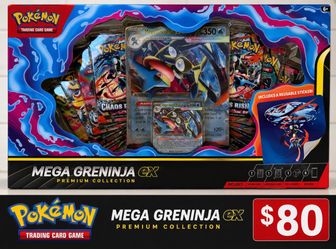 Mega Greninja ex Premium Collection Trading Card Game