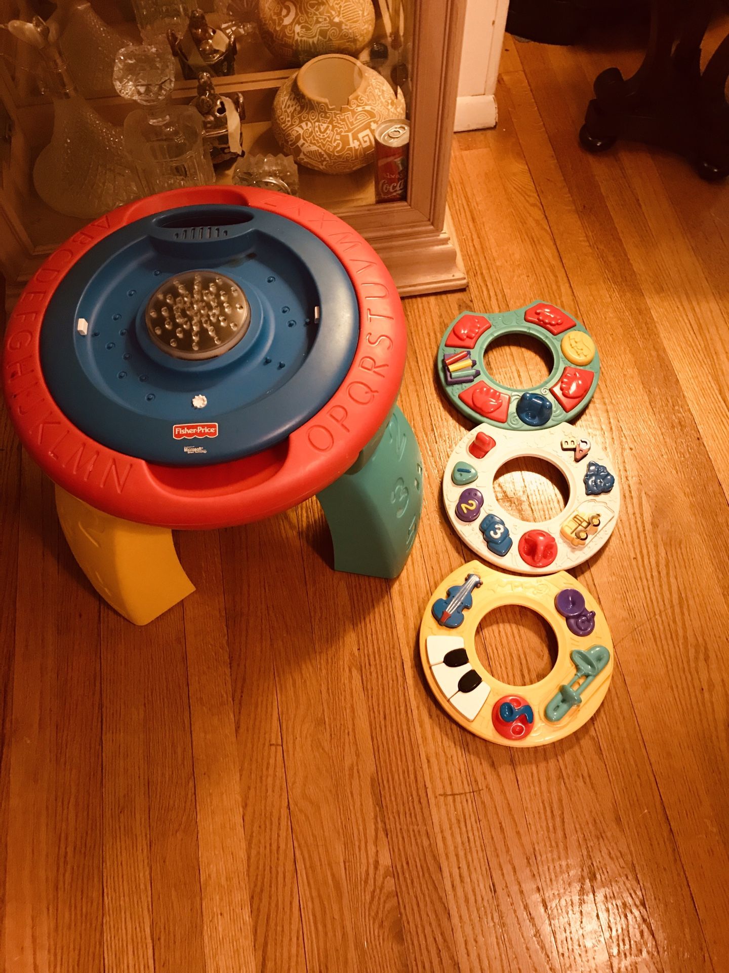 Vintage Fisher Price And Microsoft Intelli-Table Interactive Table Complete for ages 9months and up