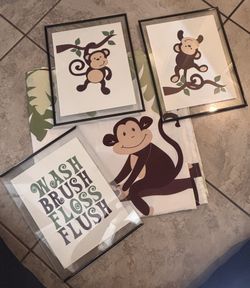 Monkeys Bathroom Decor kids