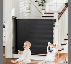 Probebi Retractable Baby Gate, Extends To 54" Wide 34" Tall