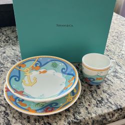 Tiffany & Co Baby plate Set 