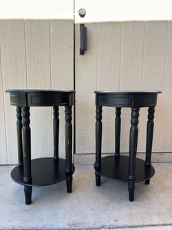 Wood Tables Set of 2 Home decor