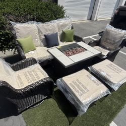 Outdoor Patio Furniture Set High Back