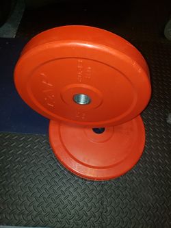 45lb rubber coated olympic weights