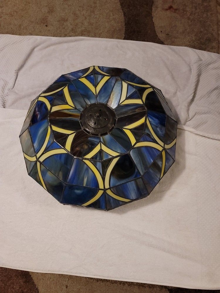 large custom made stainglass light