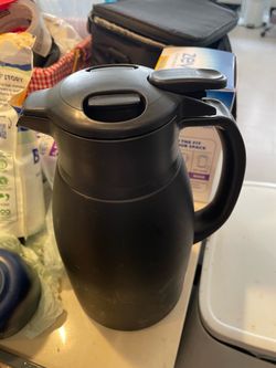Black Insulated Thermal Coffee Carafe