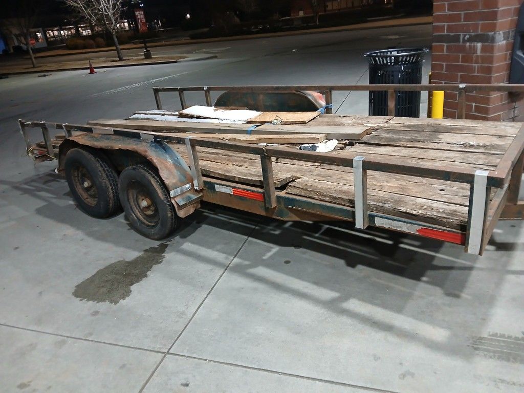 6×18 Double Axle Car Trailer
