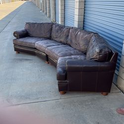 Leather Sectional 