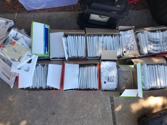 Receptacle single gang and double gang plates (over 100)