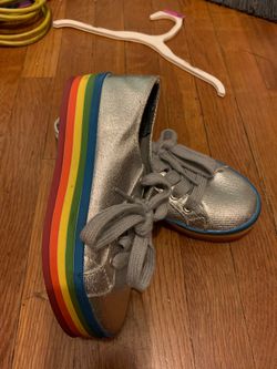 Cute kids rainbow shoes size 1