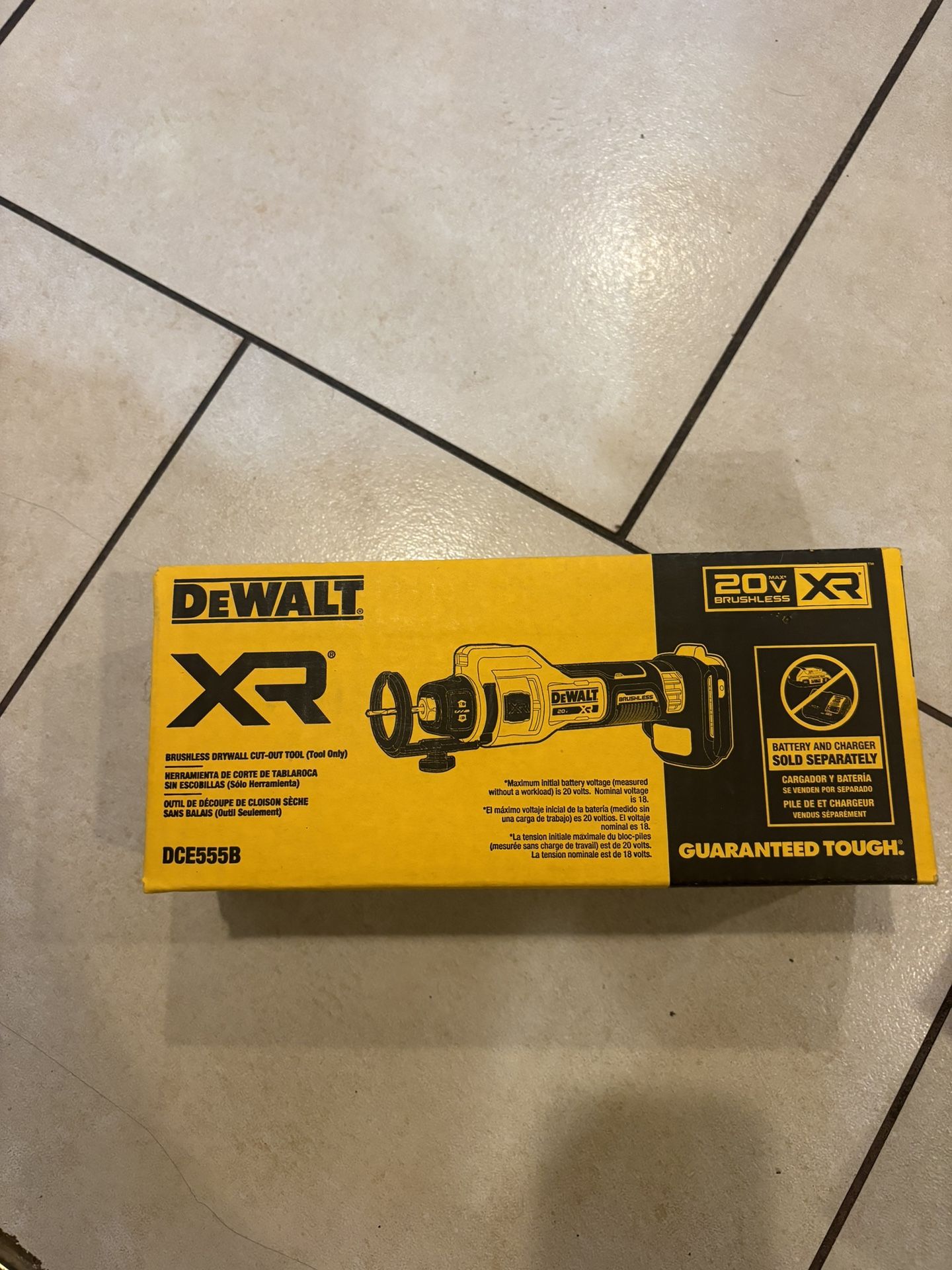 XR 20V Lithium-Ion Cordless Rotary Drywall Cut-Out Tool