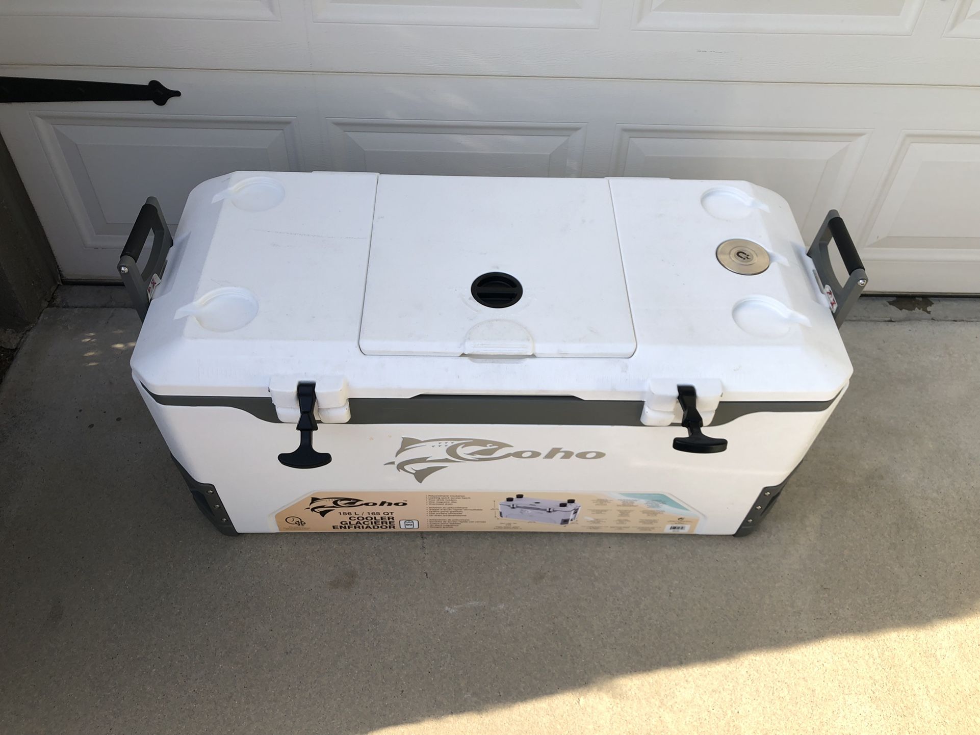 COHO 165 QUART JUMBO COOLER WITH POLYURETHANE INSULATION