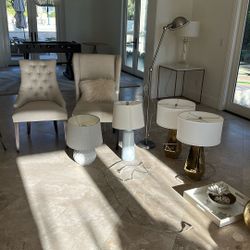 Lamps, Ascent Pieces, Chairs, Pots,