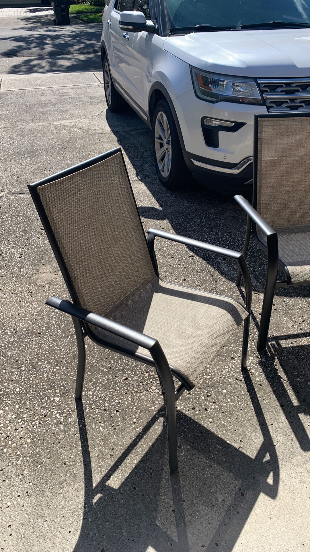 3 brand new chairs. Outdoor.