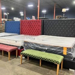 
\ASKdISCOUNTcOUPOn` queen King full twin bed  Diam Tufted Red Black Green Gray Blue Pink 6 Ft Bed 🏆
