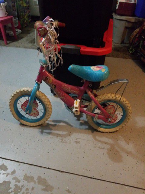 Kids girl disney bike toddler