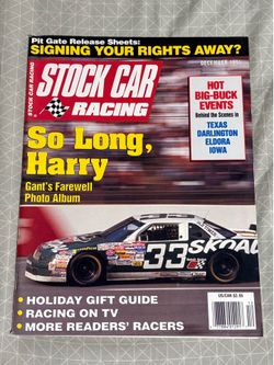 Stock Car Racing Magazine December 1994 Harry Gant Farewell Issue