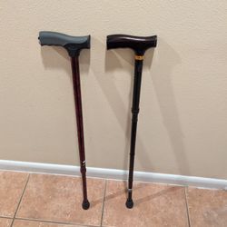 Two Adjustable Canes For $15