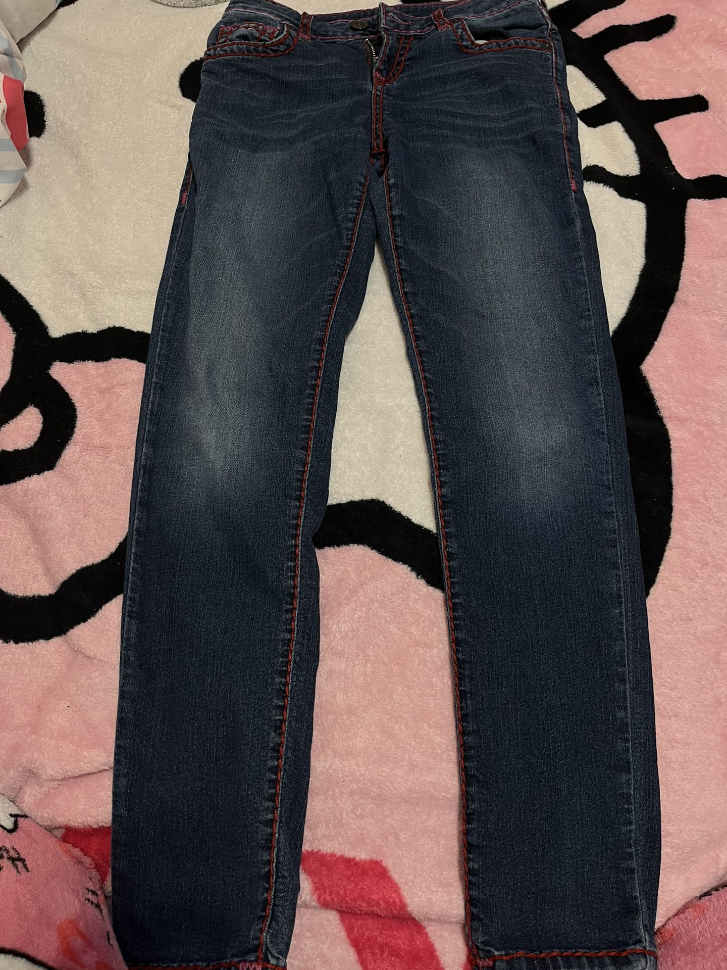 true religion outlined jeans size 14 