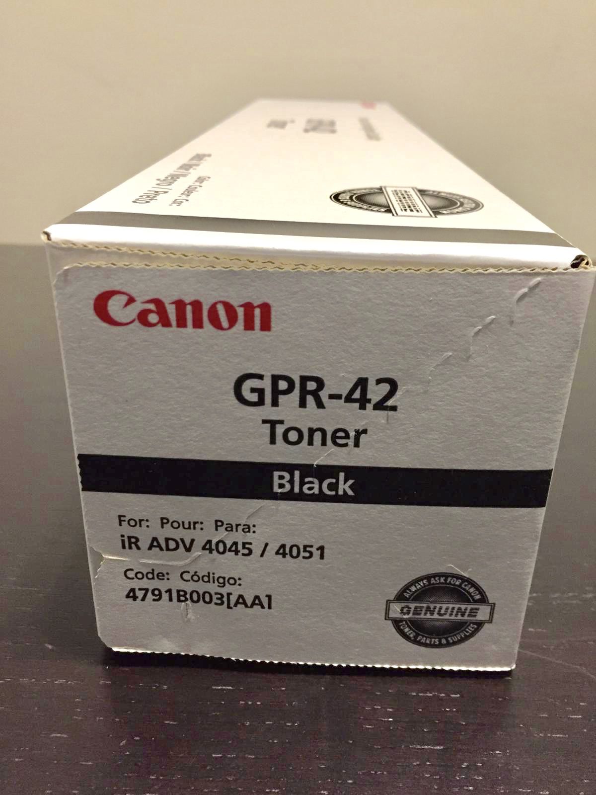 Canon GPR-42 4791B003AA ImageRunner Advance 4045 4051 4245 4251 Toner Cartridge (Black) in Retail Packaging