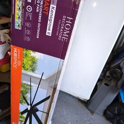 Kensgrove II 72 in. Smart Indoor/Outdoor Matte Ceiling Fan with Remote Included Powered by Hubspace