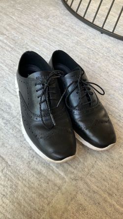 Women’s Cole Haan Leather Zerogrand Oxfords • Black, Size 8