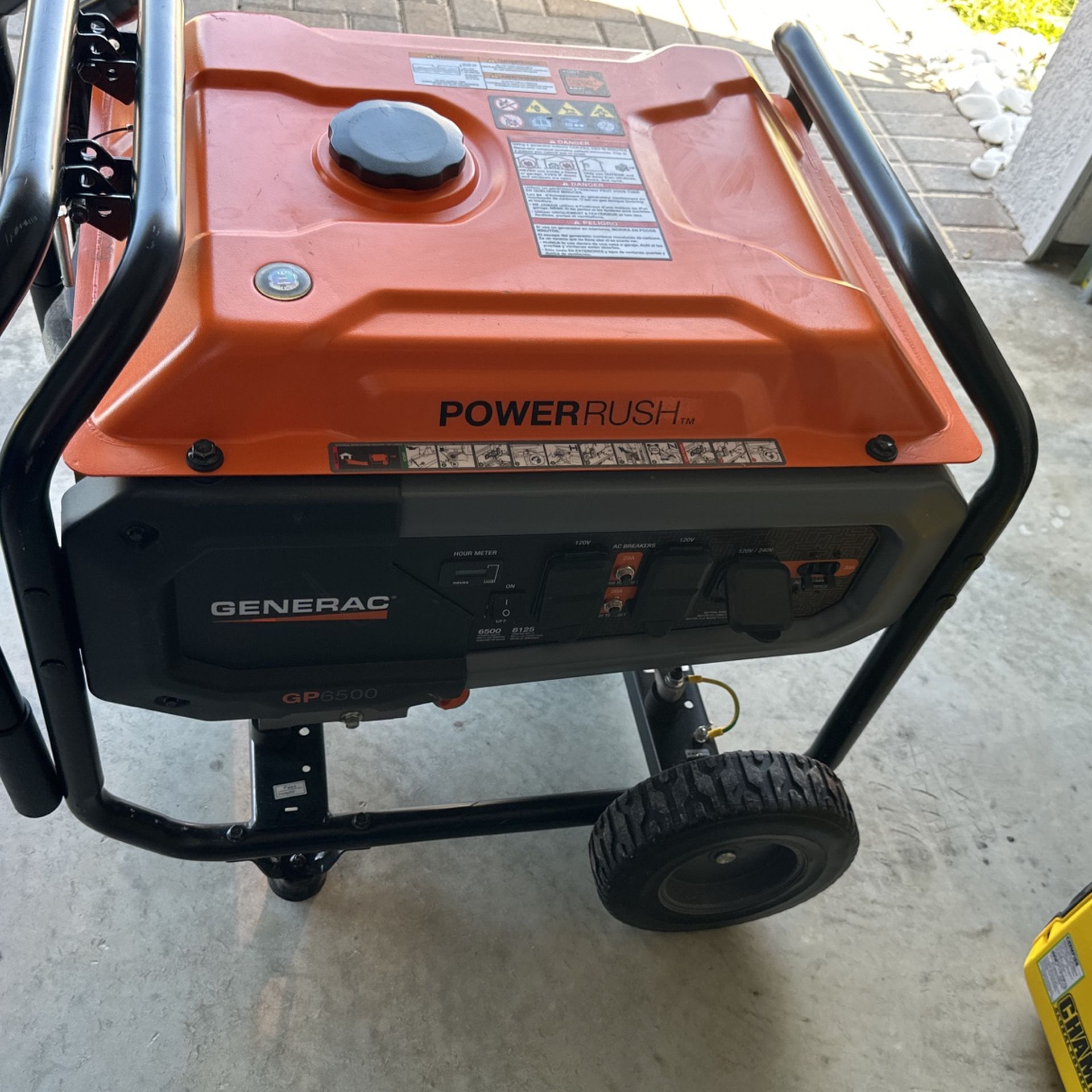 Generac GP Series 6500 W 120/240 V Gas Portable Portable Generator 6500 W