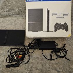 PS2 Slim, 1 Controller, Box.