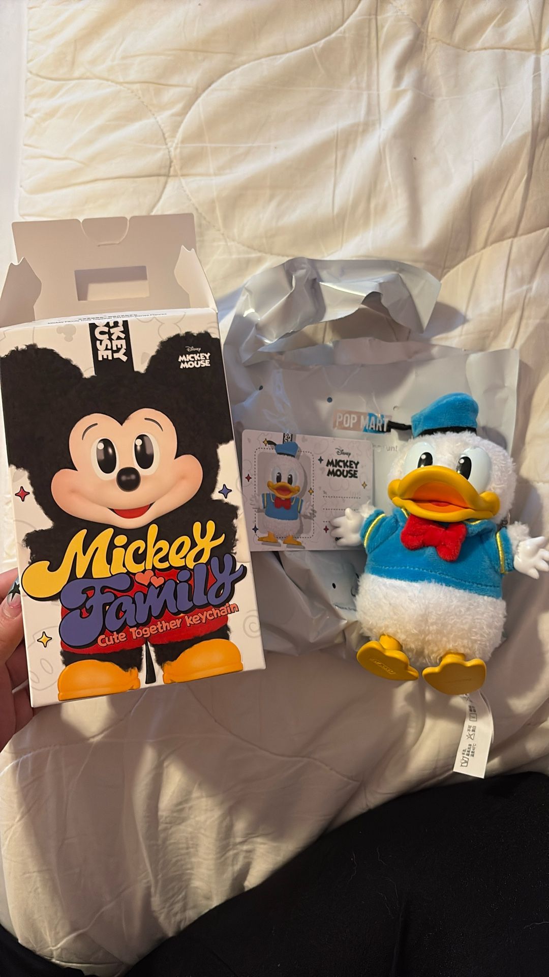 Labubu Popmart Donald Mickey And Friends Plush Pendant