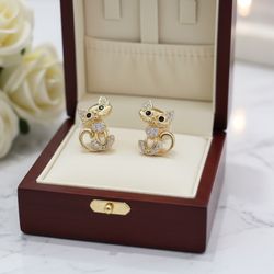 EARRINGS-Gold Plated/ Oro Laminado High Quality/Alta Calidad 