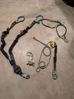 Fall Protection Lanyard and Climbing Gear Bundle
