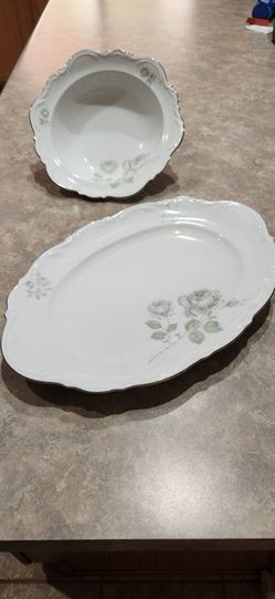 Serving bowl and platter Mitterteich