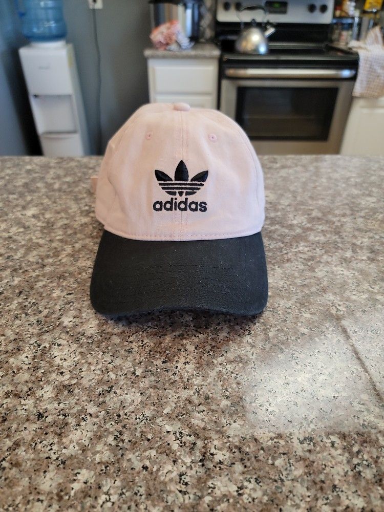 NWT Vintage Adidas Snapback Adjustable Hat Black White Trefoil Logo 90’s Hip Hop