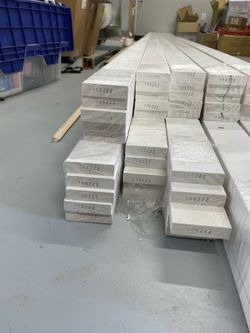 50 New Solid Pine Primed 17’ Trim Boards